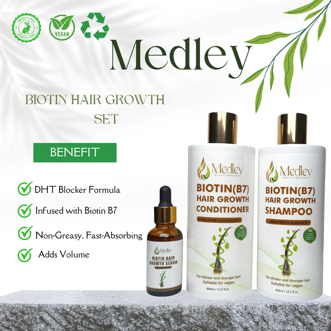 Biotin (B7) Hair Growth set {Stronger, Thicker, Healthier Hair}