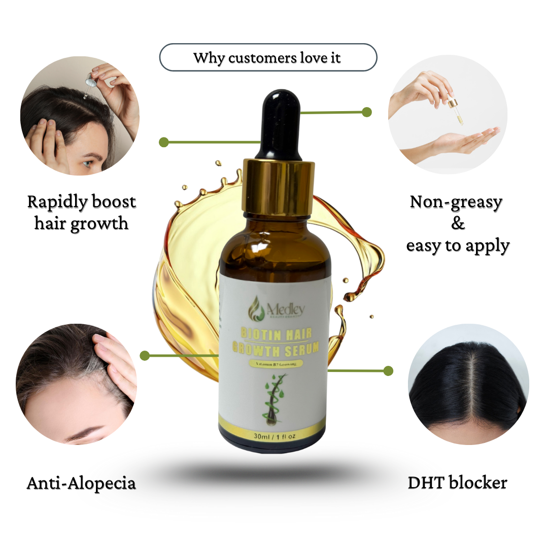 Biotin (B7) Hair Growth set {Stronger, Thicker, Healthier Hair}