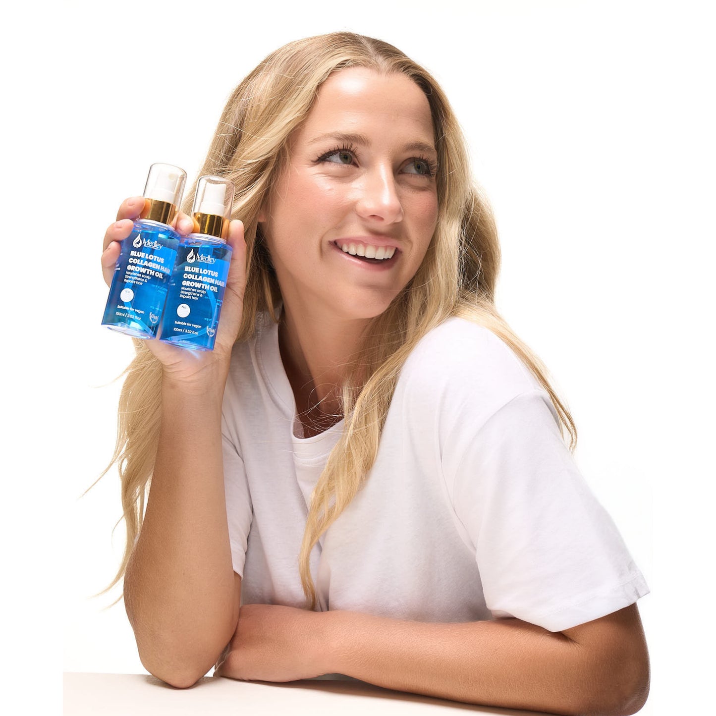 Blue Lotus collagen hair growth oil mega 3 combo { Pack of 3 }