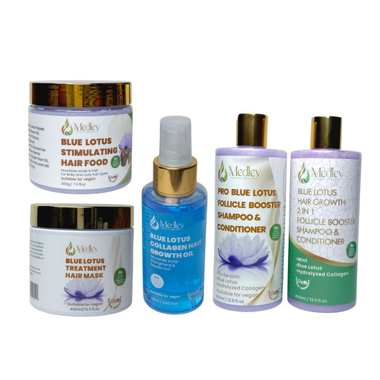 Pro Blue Lotus  follicle booster gold set (Pack of 5)